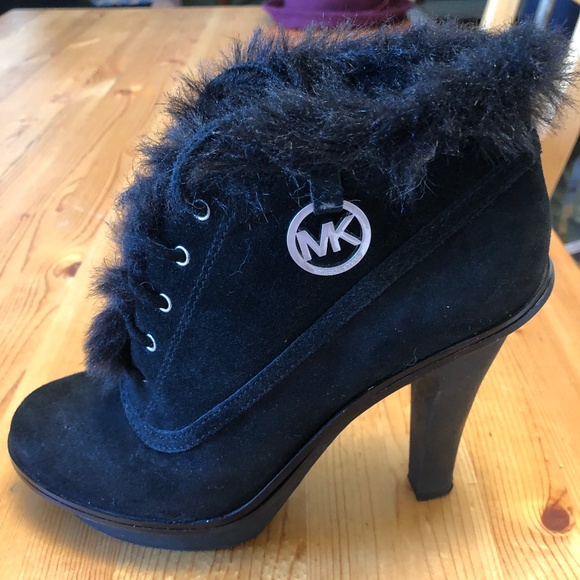 Michael kors suede fur-trimmed booties - Picture 4 of 5
